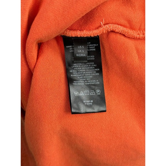Free People We The Free Hoodie Womens Small Orange Snap Henley Pullover Pockets - Picture 7 of 9